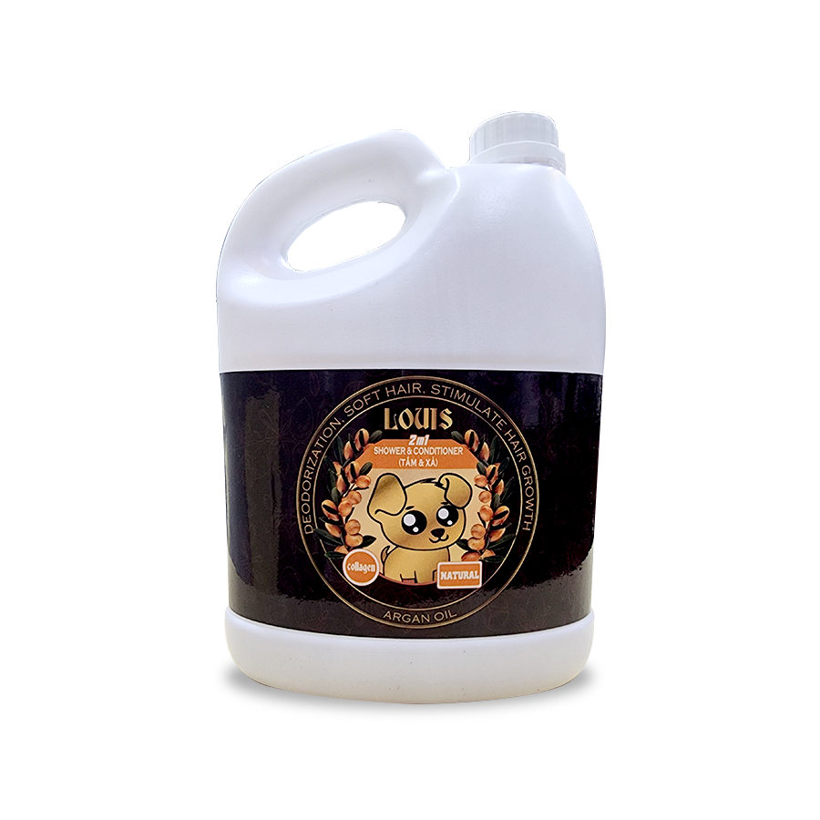 Sữa tắm Xả 2in1 Louis Argan oil 4L