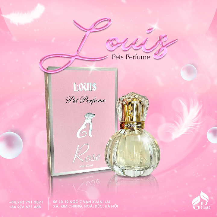 Nước hoa thú cưng Louis Perfume Rose 50ml